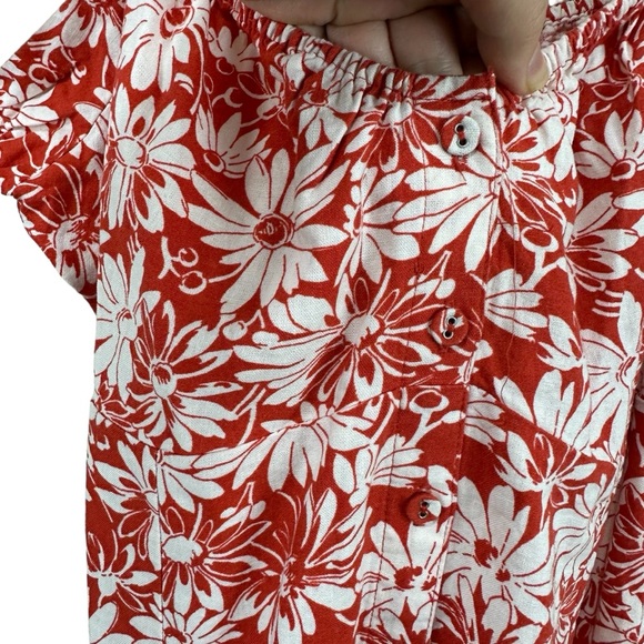 NWT Madewell Marge Button Up Mini Dress in Abstract Flora Sz 10 - Picture 3 of 7